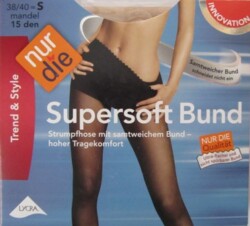 ND Tights Supersoft waist almond 15d S