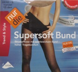 ND Tights Supersoft waist almond 15d L
