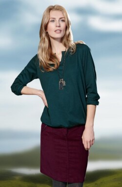 la. cord skirt  bordeaux  36