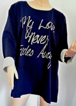 la. shirt  font  blue  48/50