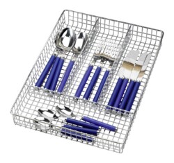 Canteen of cutlery chrome 36x26x4 5 cm