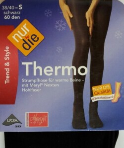 ND ladies Thermo Tights black 60d 38/40S