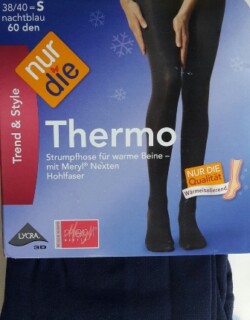 ND La Thermo stocking navy 60d 38/40S