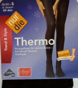 ND ladies Thermo Tights brown 60d 38/40S