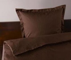 Duvet set satin singl plain brow 140x200