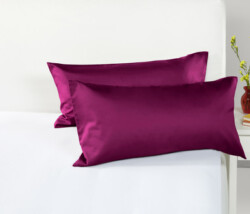 Pillow case  2pcs  satin  berry  DE