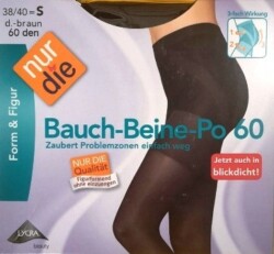 Nur Die Tummy/Leg/Bum Brown 60den 38/40S