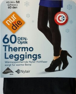 ND Thermo Leggings 60d black/grey s/m/l