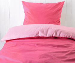 Satin duvet set single raspberry 160x210