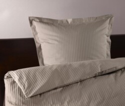 Duvet set satin single plain gre 140x200