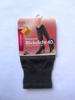 ND ladies kneesocks blickdicht 40d grey