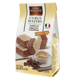 Feiny Cubus Wafers Cappuccino 125g (12)