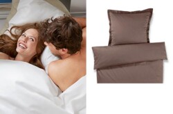 bed linen satin uni stone single 140x200