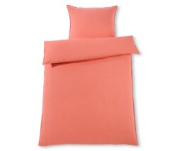 satin duvet set coral double OC 155x220