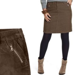 la. cord skirt  light brown  38