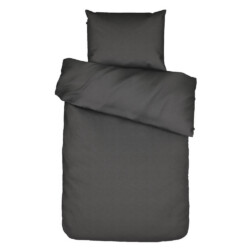 satin duvet set double anthracit 155x220