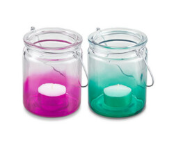 tea-light holder  big  rose  set of 2