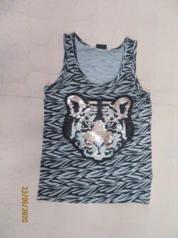 VILA Ivy Black Tank Top XS