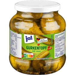 JA Whole Gherkins sweet+sour 970g (6)