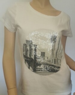 Zero ladies cream T Shirt 34