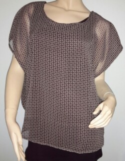 Tom Tailor ladies brown 2 in 1 blouse M