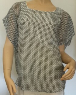 Tom Tailor ladies grey 2 in 1 blouse L
