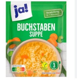 JA Letter Soup bag 750ml (12)
