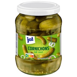 JA Cornichons sweet and sour 670g (12)
