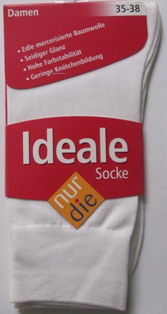 ND ladies Die ideale Sock white 35-38
