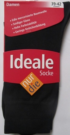 ND ladies Die ideale Sock black 39-42