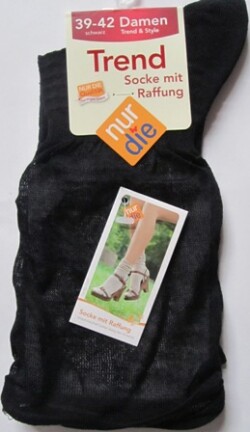 ND Trendy Slouch Top Socks black 39-42